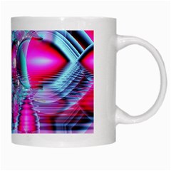 Ruby Red Crystal Palace, Abstract Jewels White Coffee Mug from ArtsNow.com Right