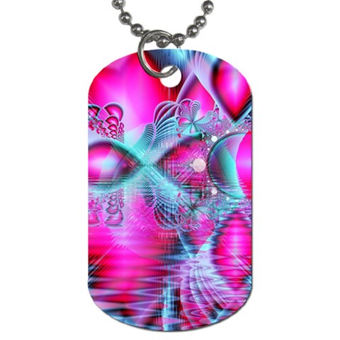 Ruby Red Crystal Palace, Abstract Jewels Dog Tag (One Sided) from ArtsNow.com Front