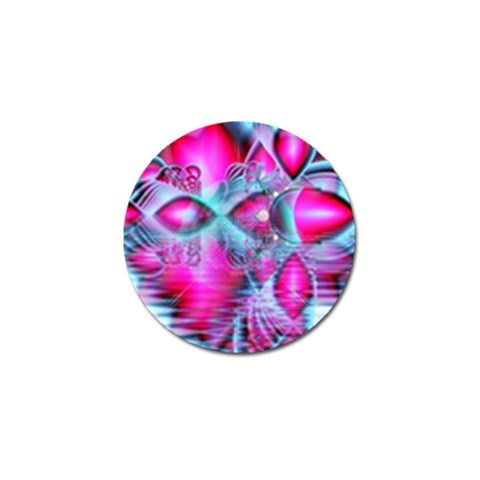 Ruby Red Crystal Palace, Abstract Jewels Golf Ball Marker from ArtsNow.com Front