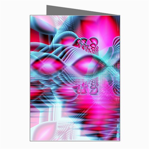 Ruby Red Crystal Palace, Abstract Jewels Greeting Card from ArtsNow.com Right