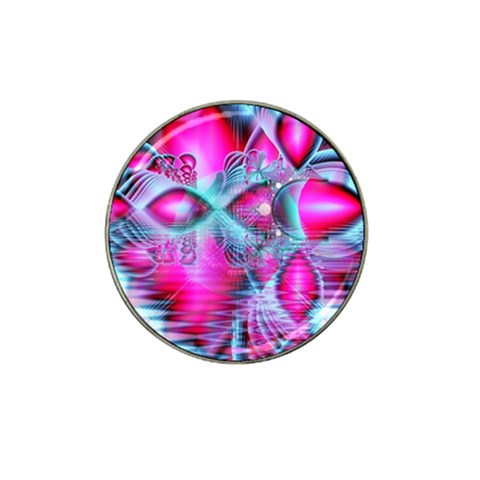 Ruby Red Crystal Palace, Abstract Jewels Golf Ball Marker 4 Pack (for Hat Clip) from ArtsNow.com Front