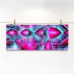 Ruby Red Crystal Palace, Abstract Jewels Hand Towel