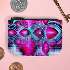 Ruby Red Crystal Palace, Abstract Jewels Coin Change Purse from ArtsNow.com Front