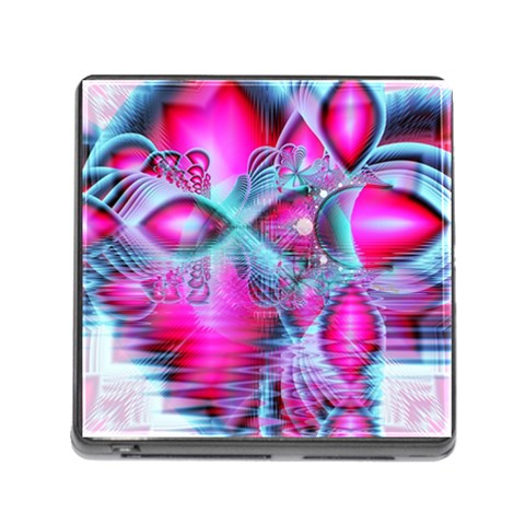 Ruby Red Crystal Palace, Abstract Jewels Memory Card Reader with Storage (Square) from ArtsNow.com Front