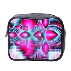 Ruby Red Crystal Palace, Abstract Jewels Mini Travel Toiletry Bag (Two Sides) from ArtsNow.com Front