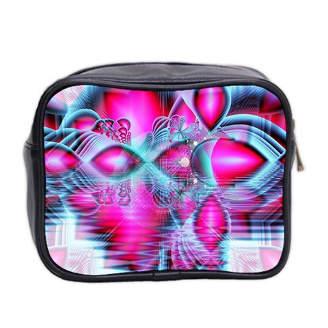 Ruby Red Crystal Palace, Abstract Jewels Mini Travel Toiletry Bag (Two Sides) from ArtsNow.com Back