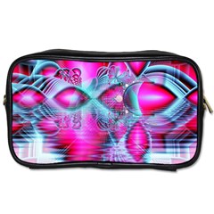 Ruby Red Crystal Palace, Abstract Jewels Travel Toiletry Bag (Two Sides) from ArtsNow.com Front