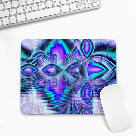 Peacock Crystal Palace Of Dreams, Abstract Small Mouse Pad (Rectangle) from ArtsNow.com Front