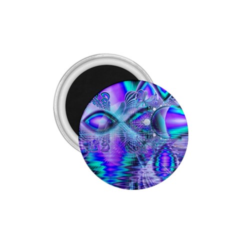 Peacock Crystal Palace Of Dreams, Abstract 1.75  Button Magnet from ArtsNow.com Front