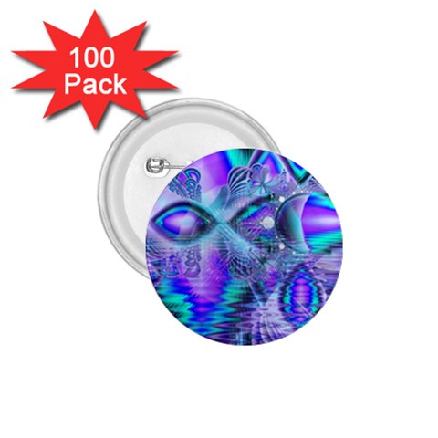 Peacock Crystal Palace Of Dreams, Abstract 1.75  Button (100 pack) from ArtsNow.com Front