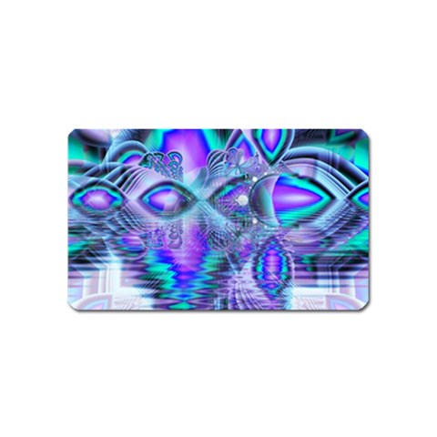 Peacock Crystal Palace Of Dreams, Abstract Magnet (Name Card) from ArtsNow.com Front