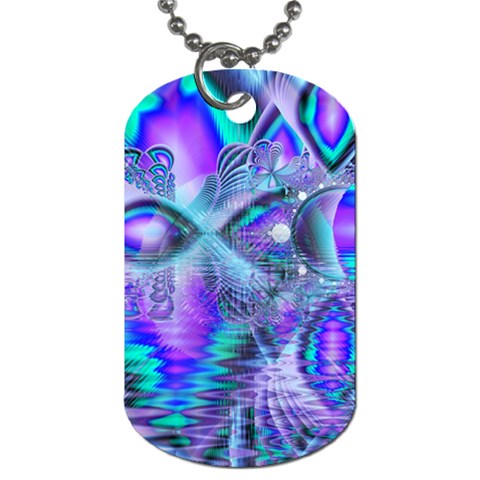 Peacock Crystal Palace Of Dreams, Abstract Dog Tag (One Sided) from ArtsNow.com Front