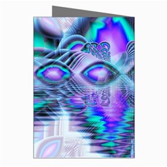 Peacock Crystal Palace Of Dreams, Abstract Greeting Card (8 Pack) from ArtsNow.com Right