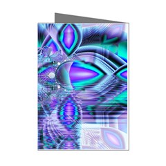 Peacock Crystal Palace Of Dreams, Abstract Mini Greeting Card (8 Pack) from ArtsNow.com Left