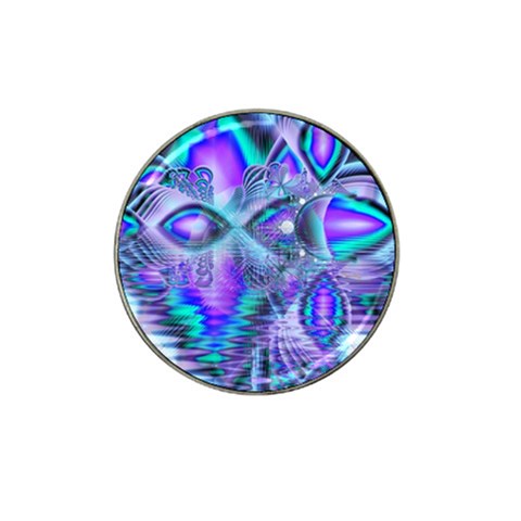 Peacock Crystal Palace Of Dreams, Abstract Golf Ball Marker (for Hat Clip) from ArtsNow.com Front