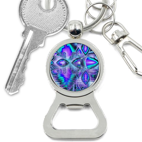 Peacock Crystal Palace Of Dreams, Abstract Bottle Opener Key Chain from ArtsNow.com Front