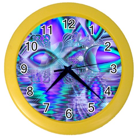 Peacock Crystal Palace Of Dreams, Abstract Wall Clock (Color) from ArtsNow.com Front