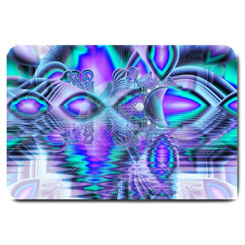 Peacock Crystal Palace Of Dreams, Abstract Large Door Mat from ArtsNow.com 30 x20  Door Mat