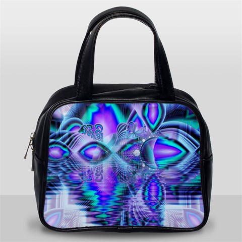 Peacock Crystal Palace Of Dreams, Abstract Classic Handbag (One Side) from ArtsNow.com Front