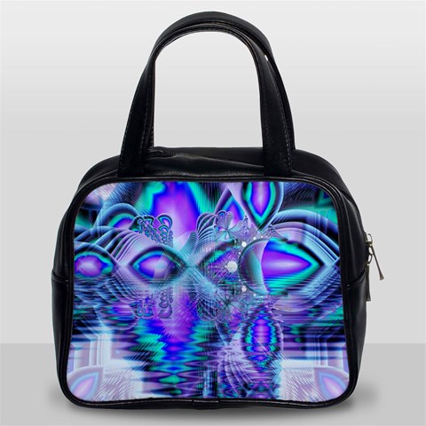 Peacock Crystal Palace Of Dreams, Abstract Classic Handbag (Two Sides) from ArtsNow.com Front