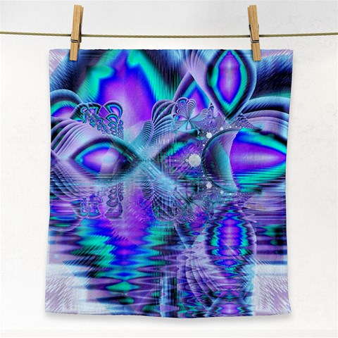 Peacock Crystal Palace Of Dreams, Abstract Face Towel from ArtsNow.com Front