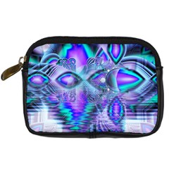 Peacock Crystal Palace Of Dreams, Abstract Digital Camera Leather Case from ArtsNow.com Front