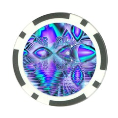 Peacock Crystal Palace Of Dreams, Abstract Poker Chip (10 Pack) from ArtsNow.com Front