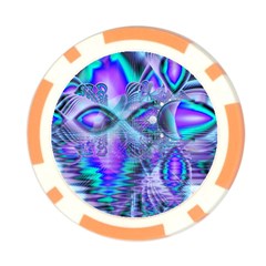 Peacock Crystal Palace Of Dreams, Abstract Poker Chip (10 Pack) from ArtsNow.com Front