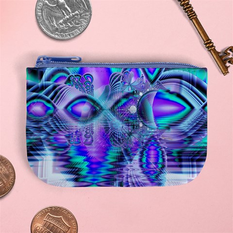 Peacock Crystal Palace Of Dreams, Abstract Coin Change Purse from ArtsNow.com Front