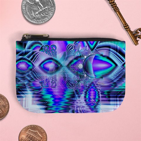 Peacock Crystal Palace Of Dreams, Abstract Coin Change Purse from ArtsNow.com Front