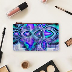 Peacock Crystal Palace Of Dreams, Abstract Cosmetic Bag (Small) from ArtsNow.com Front