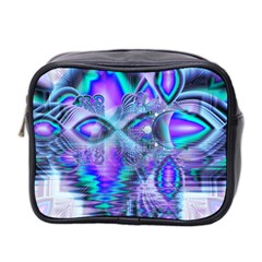 Peacock Crystal Palace Of Dreams, Abstract Mini Travel Toiletry Bag (Two Sides) from ArtsNow.com Front