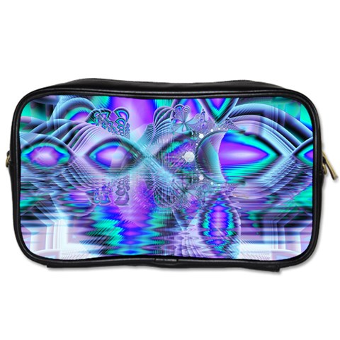 Peacock Crystal Palace Of Dreams, Abstract Travel Toiletry Bag (Two Sides) from ArtsNow.com Front