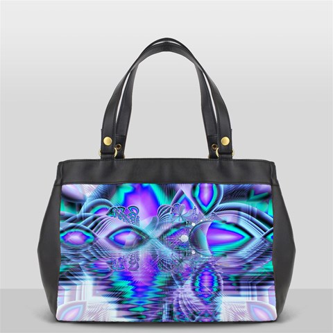 Peacock Crystal Palace Of Dreams, Abstract Oversize Office Handbag (One Side) from ArtsNow.com Front