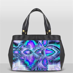 Peacock Crystal Palace Of Dreams, Abstract Oversize Office Handbag (Two Sides) from ArtsNow.com Front