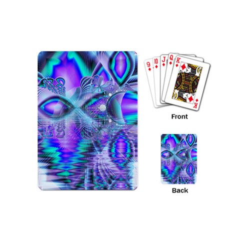 Peacock Crystal Palace Of Dreams, Abstract Playing Cards (Mini) from ArtsNow.com Back