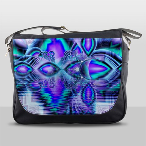 Peacock Crystal Palace Of Dreams, Abstract Messenger Bag from ArtsNow.com Front