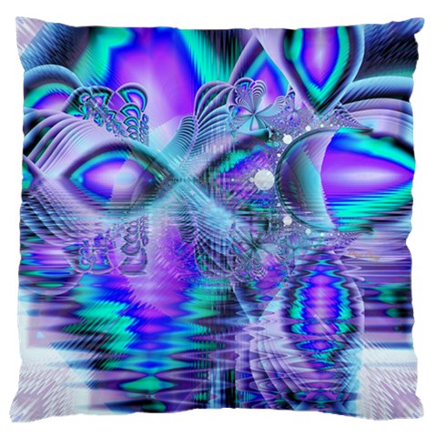 Peacock Crystal Palace Of Dreams, Abstract Large Cushion Case (Single Sided)  from ArtsNow.com Front