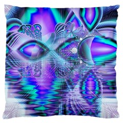 Peacock Crystal Palace Of Dreams, Abstract Large Cushion Case (Two Sided)  from ArtsNow.com Front