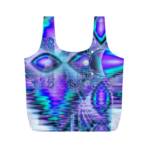 Peacock Crystal Palace Of Dreams, Abstract Reusable Bag (M) from ArtsNow.com Front