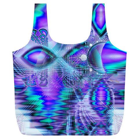 Peacock Crystal Palace Of Dreams, Abstract Reusable Bag (XL) from ArtsNow.com Back