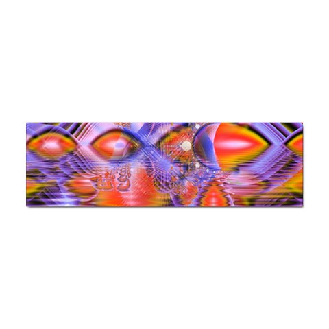 Crystal Star Dance, Abstract Purple Orange Bumper Sticker 10 Pack from ArtsNow.com Front