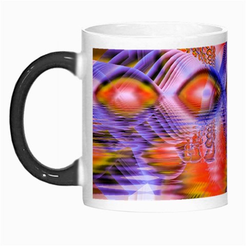 Crystal Star Dance, Abstract Purple Orange Morph Mug from ArtsNow.com Left