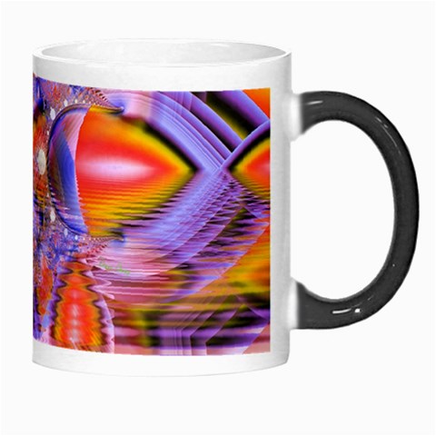 Crystal Star Dance, Abstract Purple Orange Morph Mug from ArtsNow.com Right