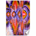 Crystal Star Dance, Abstract Purple Orange Canvas 12  x 18  (Unframed)