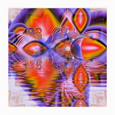 Crystal Star Dance, Abstract Purple Orange Glasses Cloth (Medium) from ArtsNow.com Front