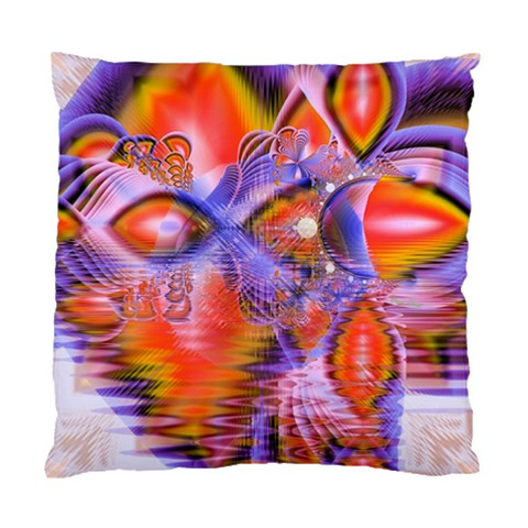 Crystal Star Dance, Abstract Purple Orange Cushion Case (Single Sided)  from ArtsNow.com Front