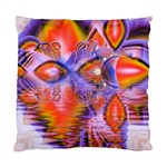 Crystal Star Dance, Abstract Purple Orange Cushion Case (Two Sided) 