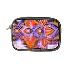 Crystal Star Dance, Abstract Purple Orange Coin Purse from ArtsNow.com Front