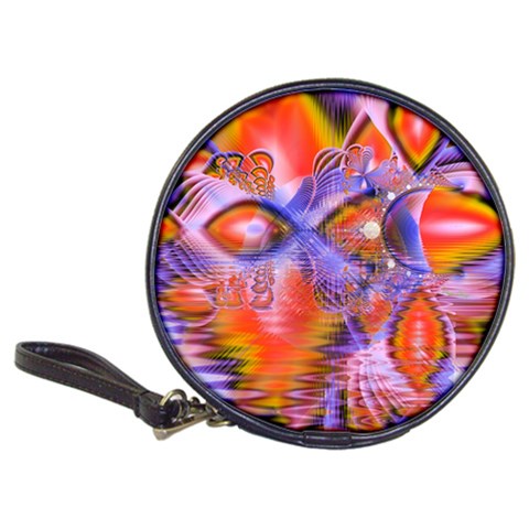 Crystal Star Dance, Abstract Purple Orange CD Wallet from ArtsNow.com Front